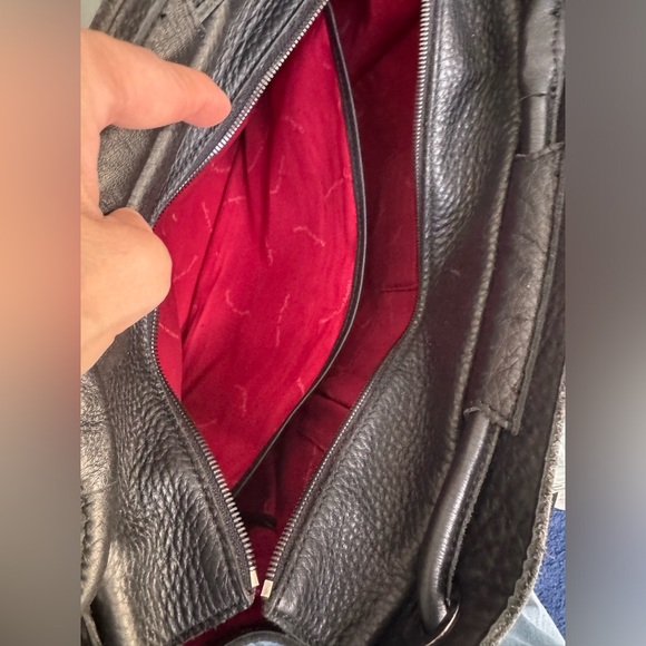 HAMMITT Benjamin Professional Leather Tote Black Pebbled Shoulder Work Bag - Picture 10 of 12